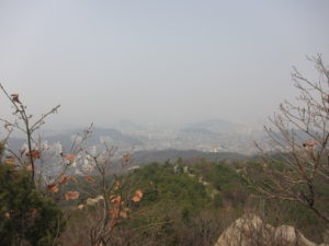 View from the top of Gwanaksan mountain